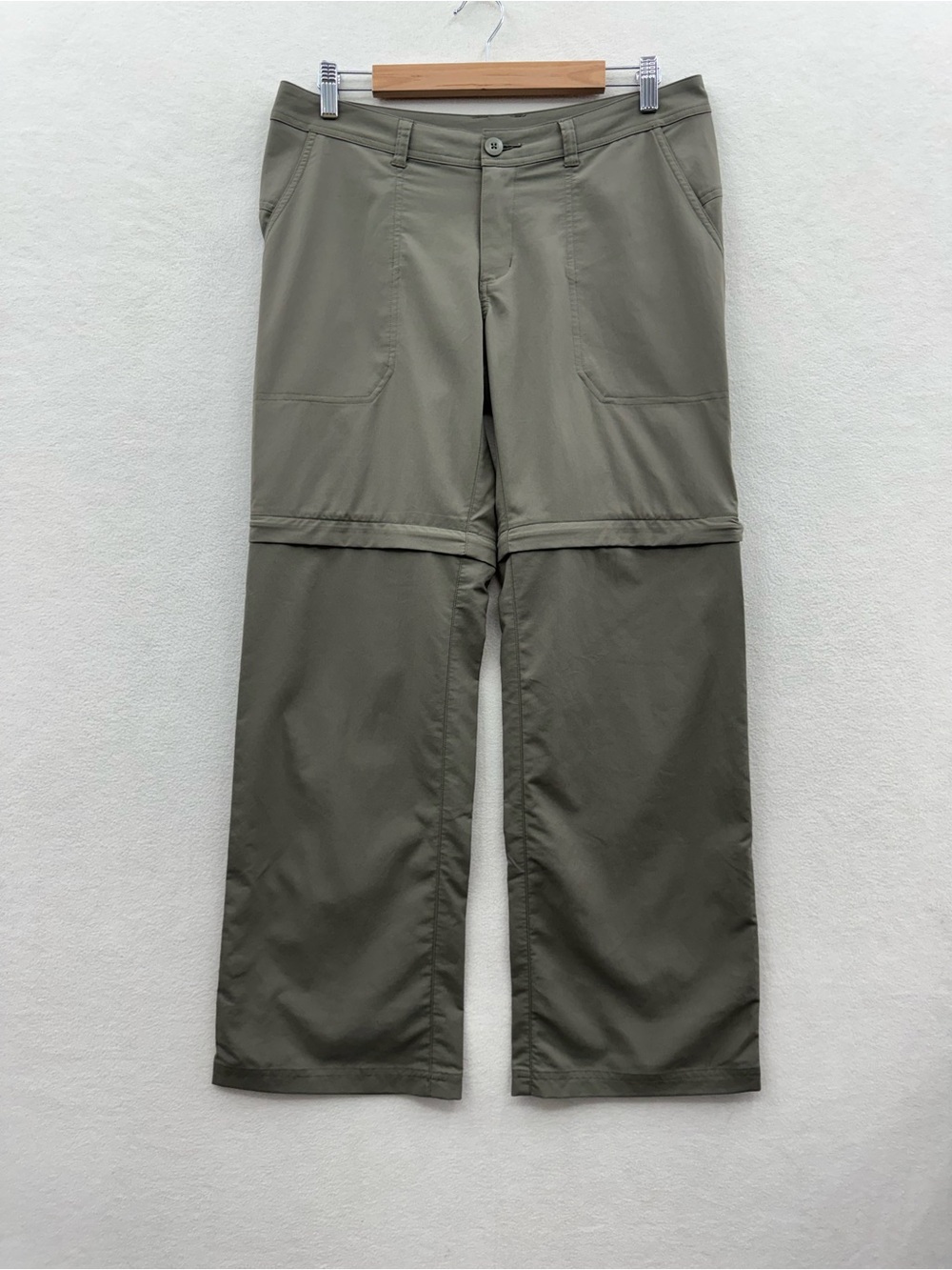 Patagonia Women’s 6 Convertible Hiking Trail Pants Shorts Khaki Tan